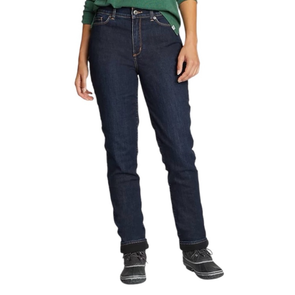 EDDIE BAUER | 5 Pocket Slightly Curvy Straight Leg Mid-Rise Jeans. Sz: 16m EUC